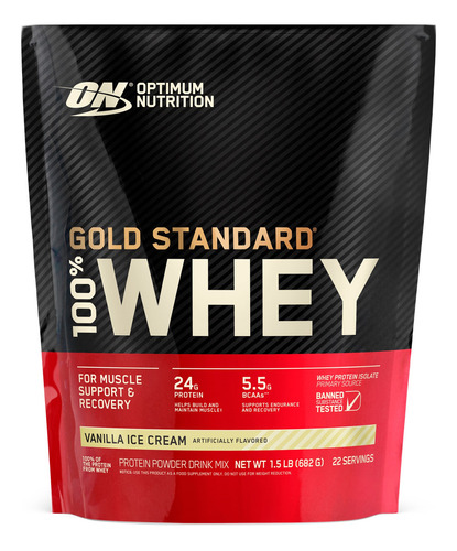 Optimum Nutrition 100% Whey Protein Proteína Vainilla 682g