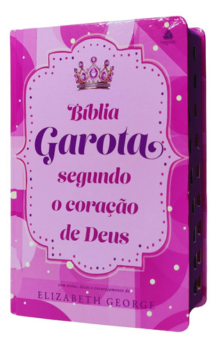 Biblia Da Garota Segundo O Coração De Deus Nova Viva Capa Dura Felicidade Com Letra Grande E Indice Lateral