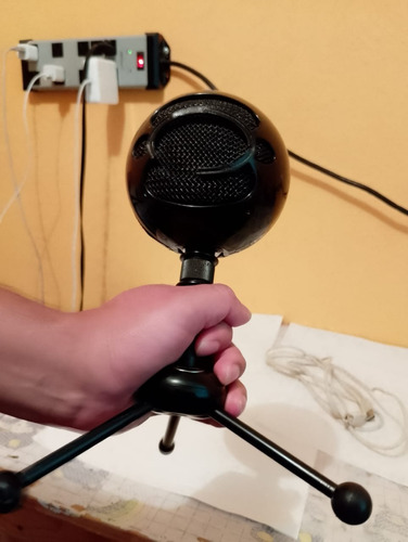 Microfono Blue Snowball Usb Negro 100% Funcional Gaming