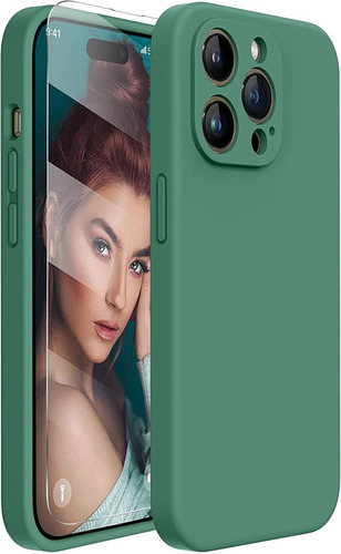 Funda Para iPhone 14 Pro Max +protector Pantalla Verde
