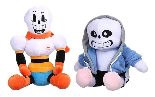 Muñeco De Peluche Undertale Papyrus Sans, 2 Unidades