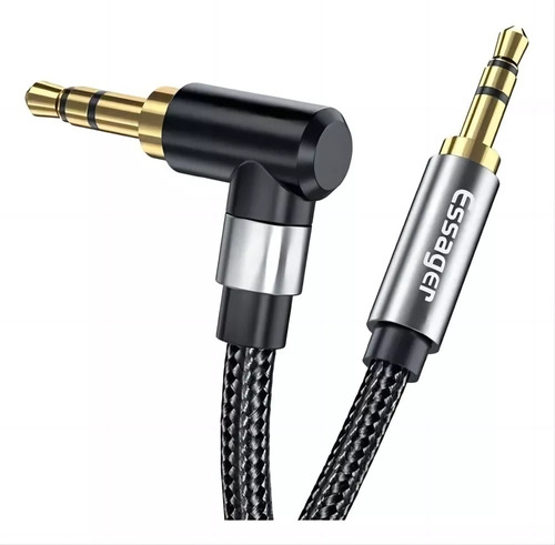 Cable De Audio Auxiliar 3.5 Mm Auto Estéreo 3 Polos 24k