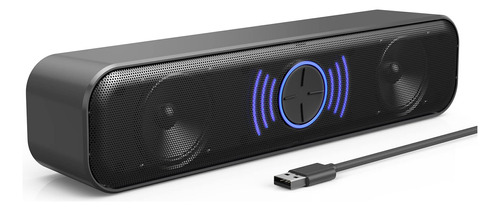 Altavoz Usb Para Computadora Con Perilla Continua, Estereo D