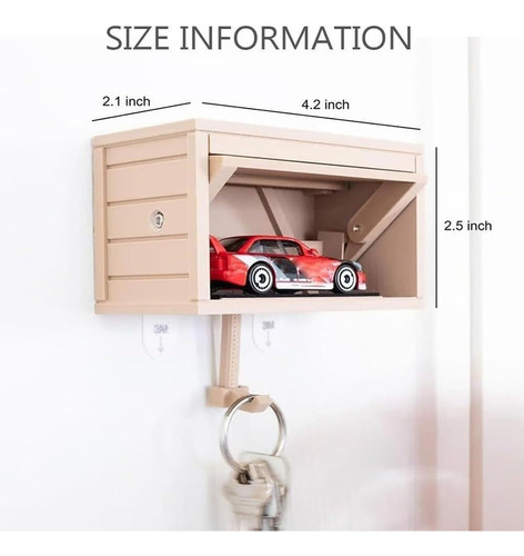 Llavero De Garaje Para Coche Con Puerta Que Se Abre, Diverti