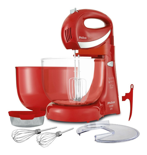 Batedeira Philco Paris Cristal Maxx Vermelha 400w Cor Vermelho 127V