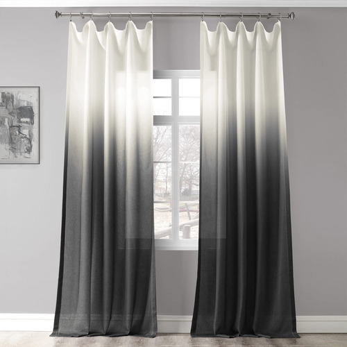 Hpd Half Price Drape Cortina Traslucida Lino Sintetico Para