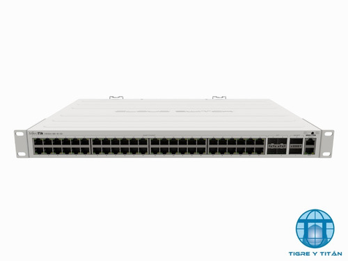 Switch Mikrotik Crs354-48p-4s+2q+rm 48 Puertos Poe Giga 4sfp