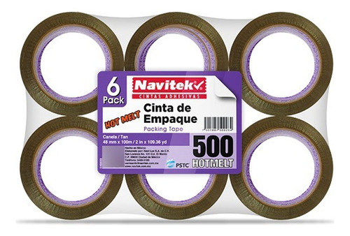 Cinta De Empaque Canela Navitek 8500-48100-62 48x100 C/6pzs