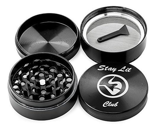 Stay Lit Club 55mm Premium 4piece Herb Grinder Para Especias