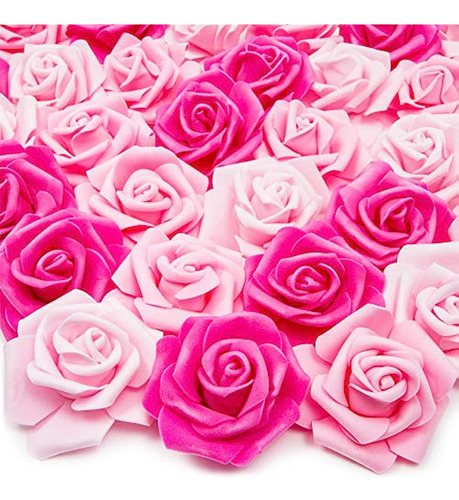 Cabezas De Flores De Rosas Artificiales De Bright Creations 