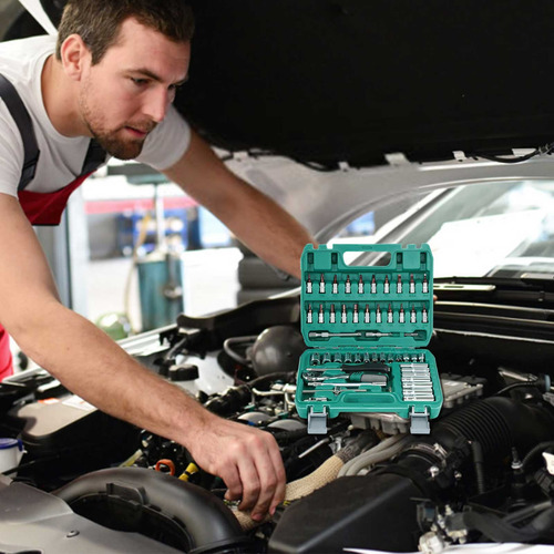 Juego De 53 Piezas De Llaves De Tubo Para Automóvil, Motocic