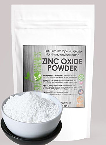 Polvo De Óxido De Zinc Por Sky Organics 16 Oz  Sin Recubrim