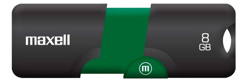 Memoria Usb Maxell Pendrive 8gb Usb Flix Retractil Verde