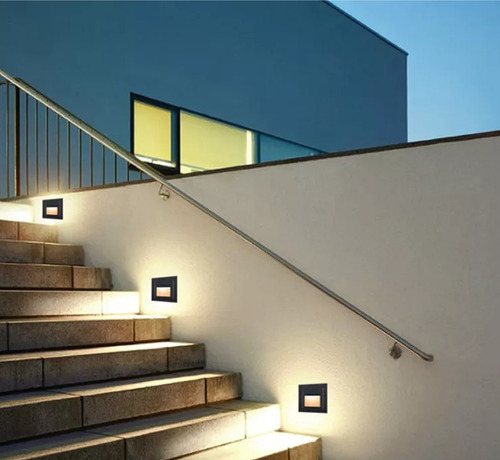 Imagen 6 de 9 de Aplique De Incrustar Nicho Led Guia Para Escalones 3w 3000k