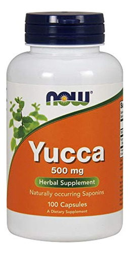 Now Yucca 500 Mg100 Cápsulas