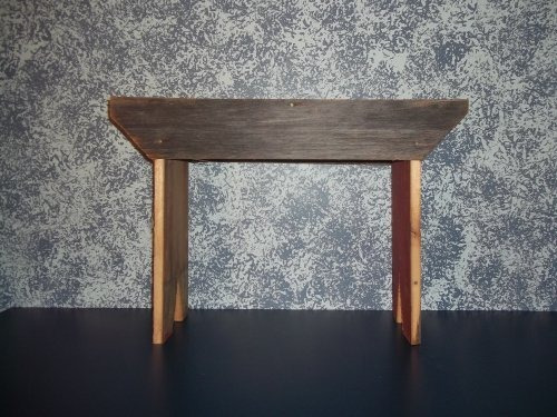 Banca De Jardín - Amish Hand Crafted 18 Inch Barnwood Bench.