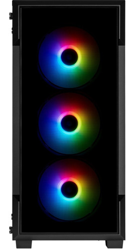 Imagen 3 de 8 de Gabinete Corsair 220t Rgb Black Vidrio Templado