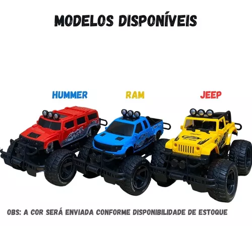 Brinquedo Carrinho Controle Remoto Caminhonete Off Road Bateria