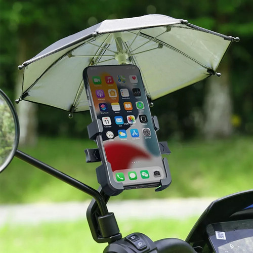 Soporte Celular Para Moto Con Base Paraguas Impermeable