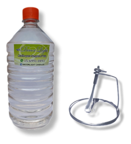 Imagen 1 de 3 de 1 Litro Aceite Lampara (parafina Liquida) + 5 Mecheros