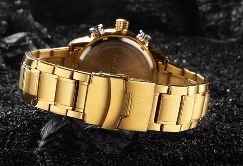 Relogio Masculino Naviforce Dourado