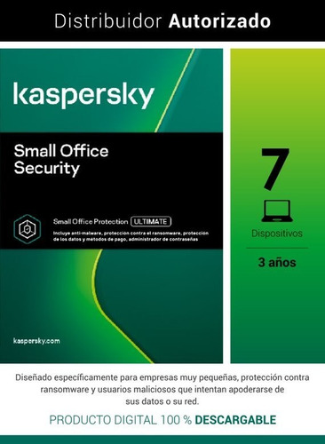 Kaspersky Smallofficesecurity 7user+7mobil+1fileserver 3años