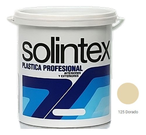 Pintura Caucho Plastica Profe Dorado Solintex 1gln