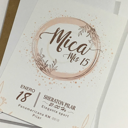 Invitaciones Tarjetas Bodas Casamientos 15 Años C/sobre X80