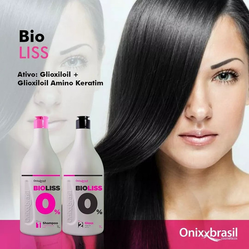 Imagem 3 de 5 de Progressiva Bioliss 0% Onixxbrasil Kit Shampoo E Creme