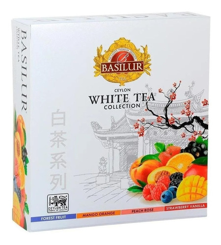 Te Blanco Frutal Basilur White Tea Collection Caja 40 Bolsas