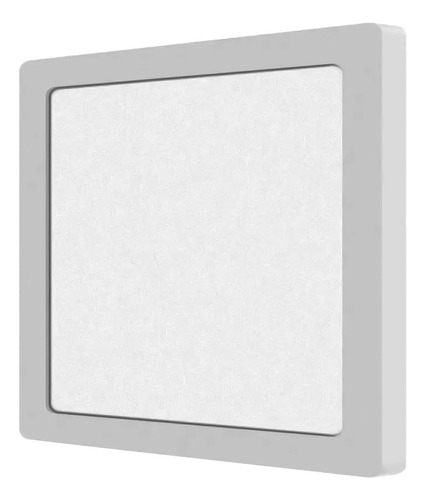 Kit 5 Plafon Painel Sobrepor Led Branco Quente Quadrado 18w 110v/220v