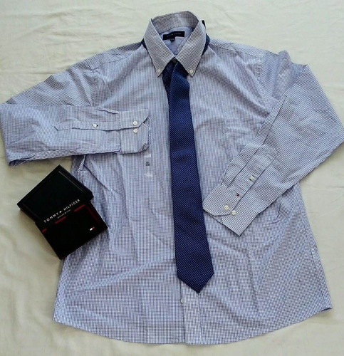 Camisa ,tommy Hilfiger - Talla 16 Y Medio (34-35)