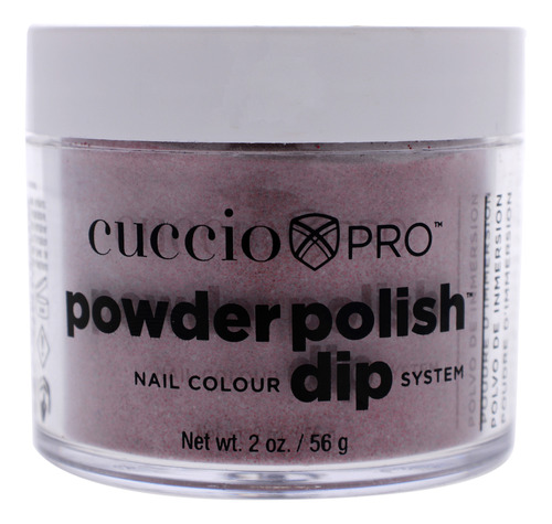 Esmalte De Uñas Dip System, Rojo Oscuro, Purpurina, 1.6 Oz