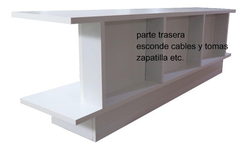 Rack Mesa Tv 55 / 65 Pulgadas 1.50 De Largo Esconde Cables.