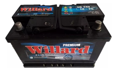 Bateria Willard 12x75 Ub740 Ub 740 Blindada