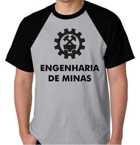 Camiseta Raglan Blusa Engenharia De Minas Camisa Faculdade