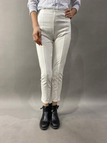 Pantalón Marca Zara Con Detalles De Color Gris (xs)