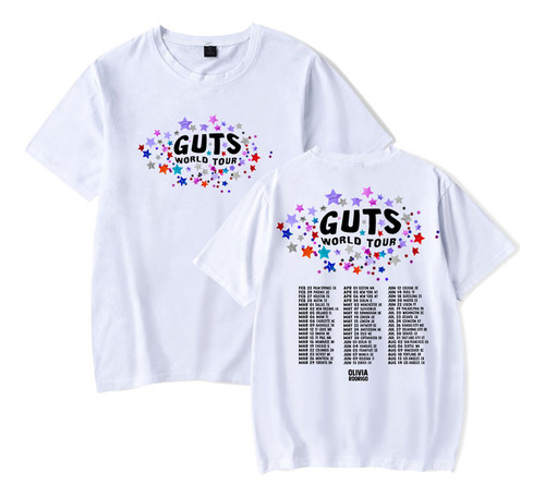 Playera Merch De Olivia Rodrigo Guts World Tour