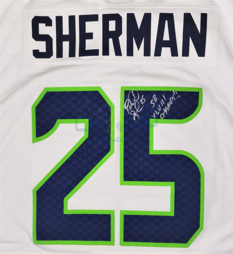 Jersey Firmado Richard Sherman Seattle Seahawks Autografo Nk