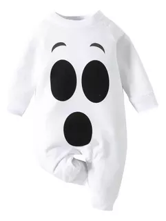 Disfraz Mameluco Fantasma Para Bebés Halloween Día De Muertos