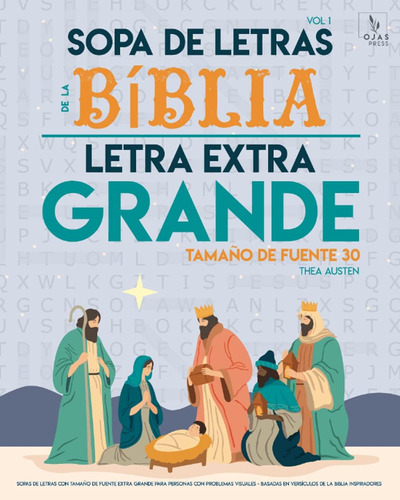 Libro: Sopa De Letras De La Bíblia, Letra Extra Grande - Vol
