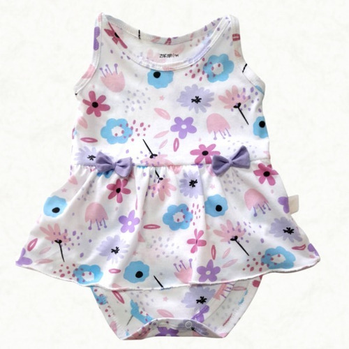 Imagen 1 de 7 de Body Vestido Sin Mangas Bebe Beba Ambar