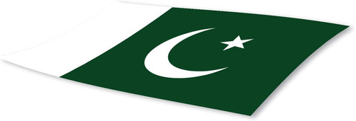 3x5 Pakistan Flag Sticker 3-pack Made With Durable Waterproo