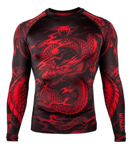 Camisa De Compresión For Hombre Ufc-mma Impresa De Manga La