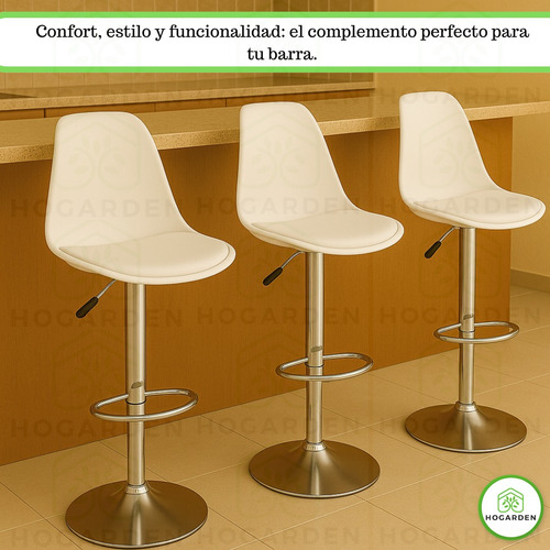 Banco Alto Eames 5 Kit Para Barra De Bar Y Cocina Moderno