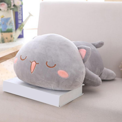 Almohada De Felpa Suave Lindo Gato Animal De Peluche De