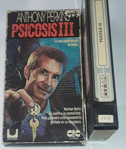 Psicosis 3 Vhs Clásico Del Terror Horror Anthony Perkins