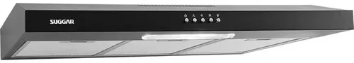 Depurador E Exaustor De Ar Suggar Slim Dps181pt 80cm Cor Preto 127v