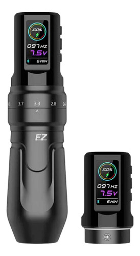 EZ P3 pro stroke ajustable máquina de tatuaje negro mate 2 baterias
