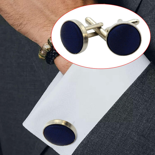2 Gemelos Clásicos Negros Para Hombre, Gemelos De Joyería,
